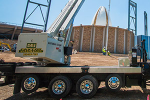 CANTON ERECTORS HELPS WITH CONSTRUCTION AT THE PRO FOOTBALL HALL OF FAME