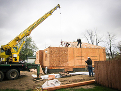 Truss on Habitat for Humanity House