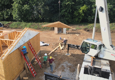 Marking a Nearly 20-Year Partnership, CEI Donates Crane Service to Habitat for Humanity Project